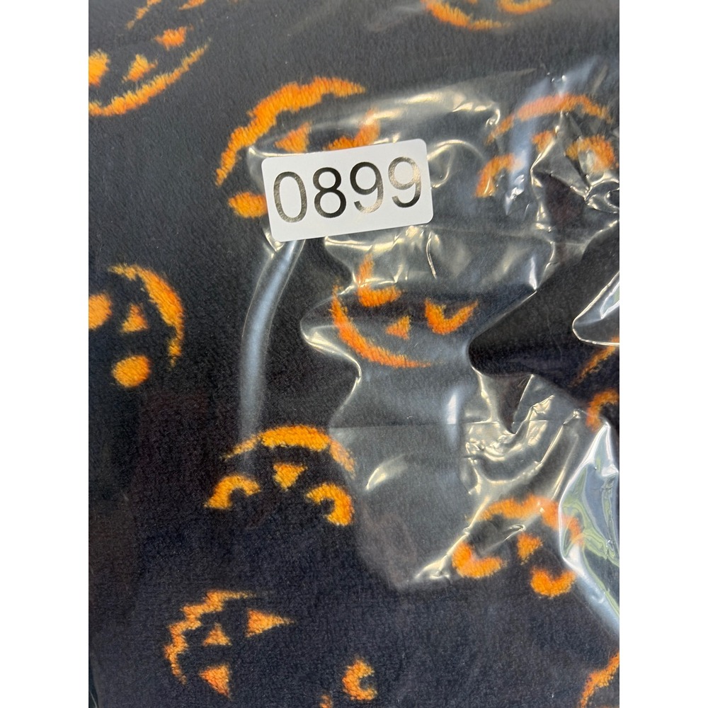 Pillow Talk Womens Halloween Pumpkin Fleece Hooded One Piece Pajamas Large 0899 - Picture 9 of 9